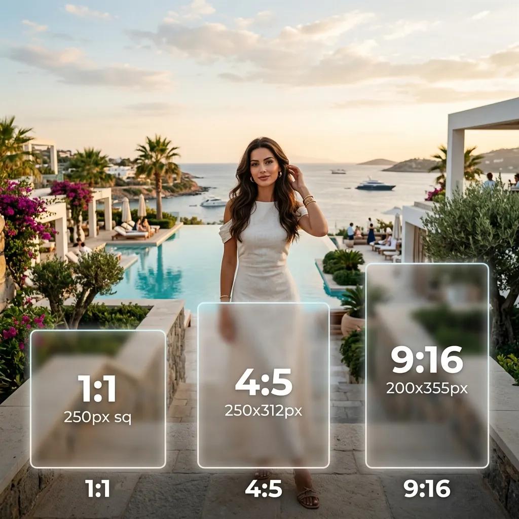1:1, 4:5, 9:16 Boyutlar